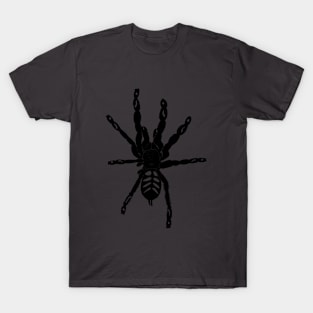 Venezuelan Sun Tiger (Psalmopoeus irminia) silhouette T-Shirt